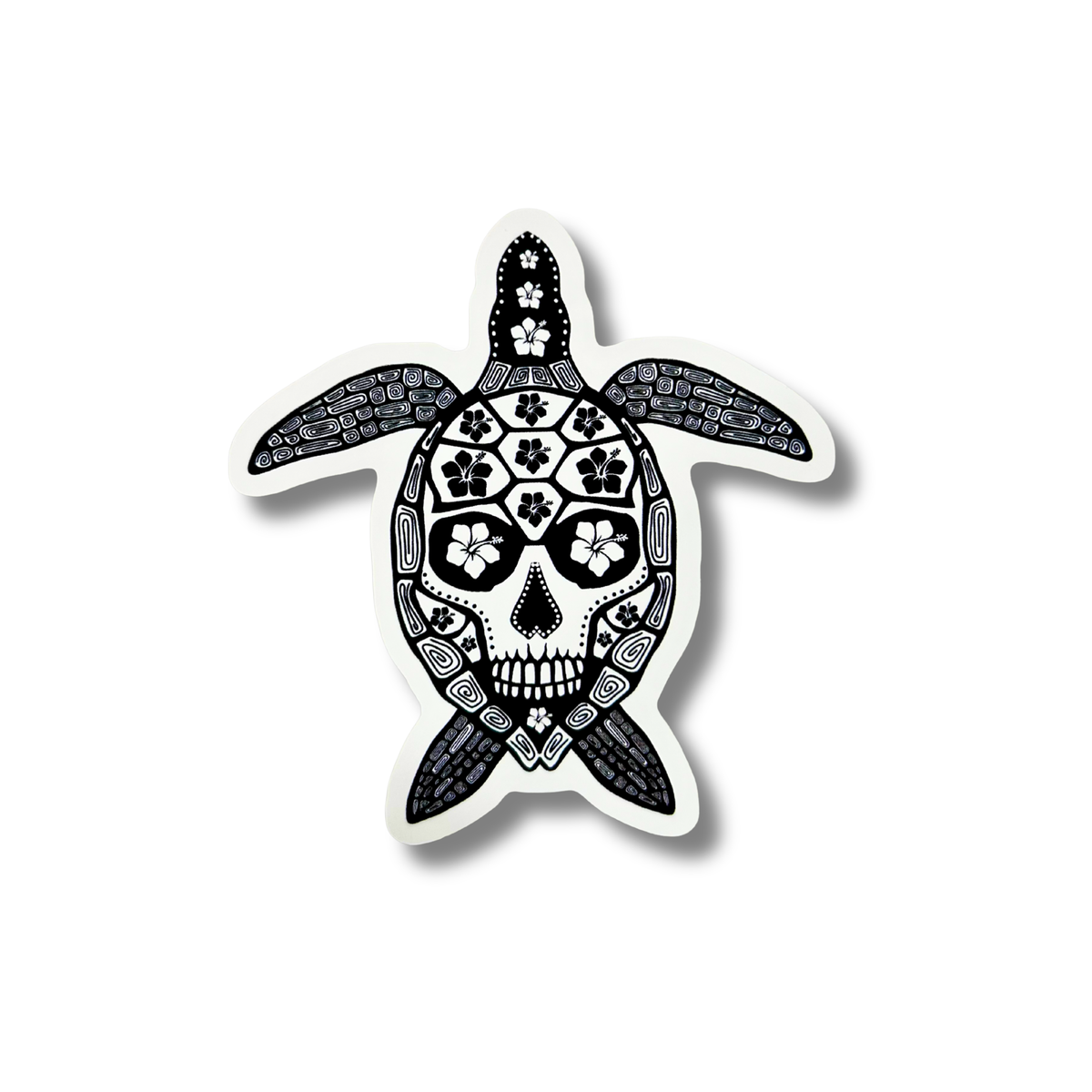 Turtle Skull Sticker