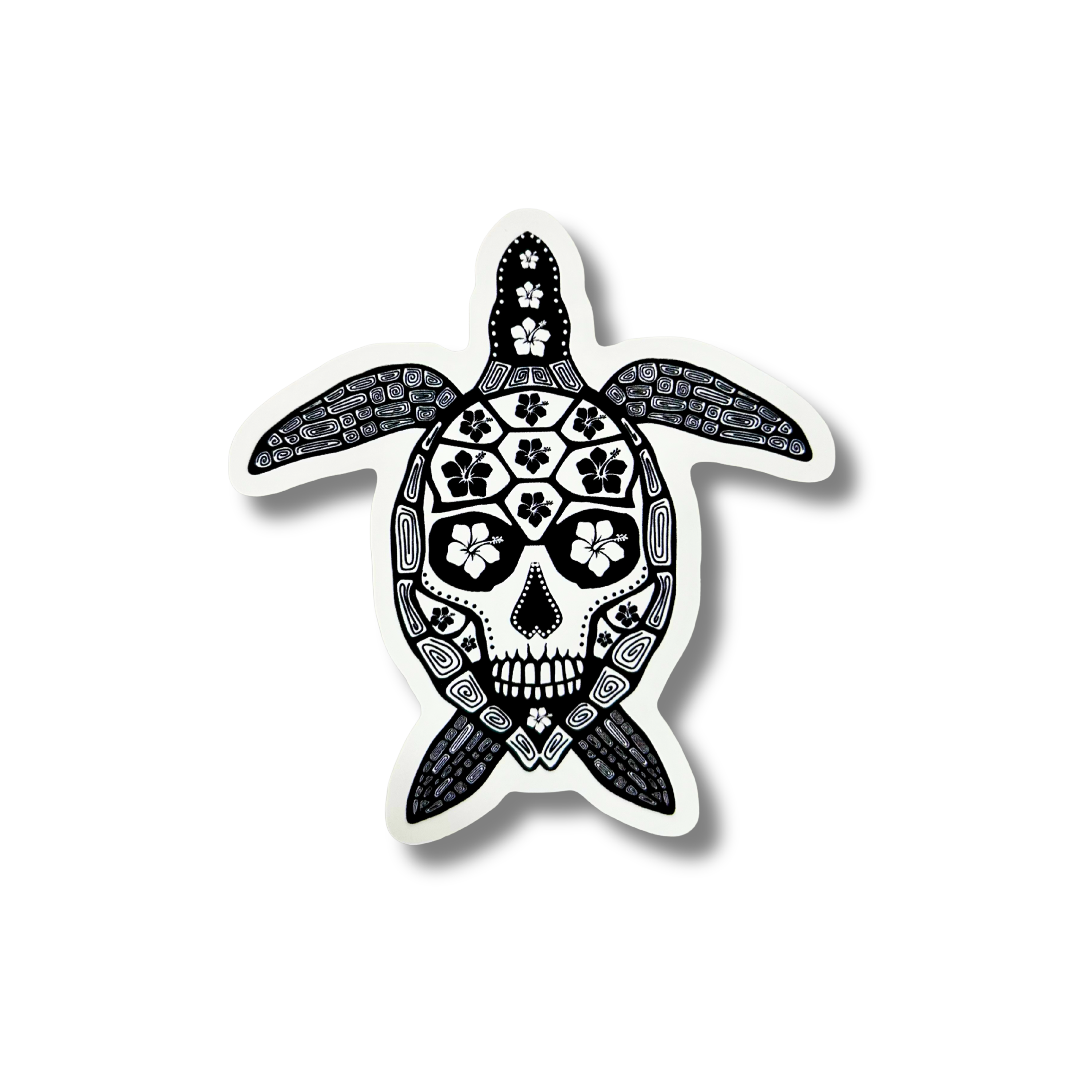 Turtle Skull Sticker