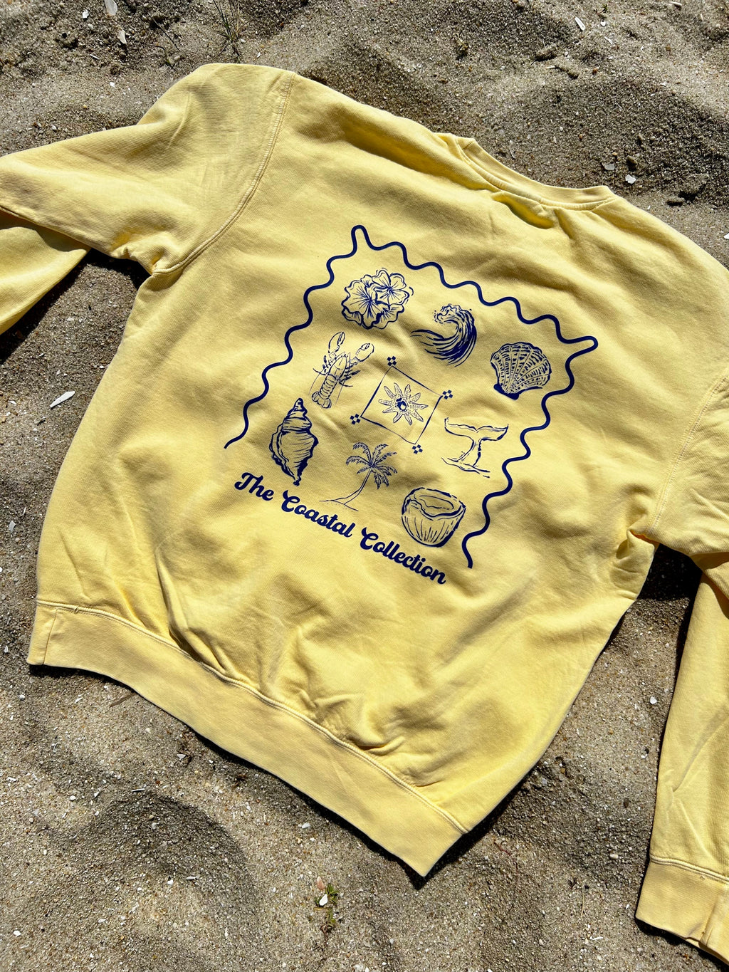 Coastal Collage Crewneck