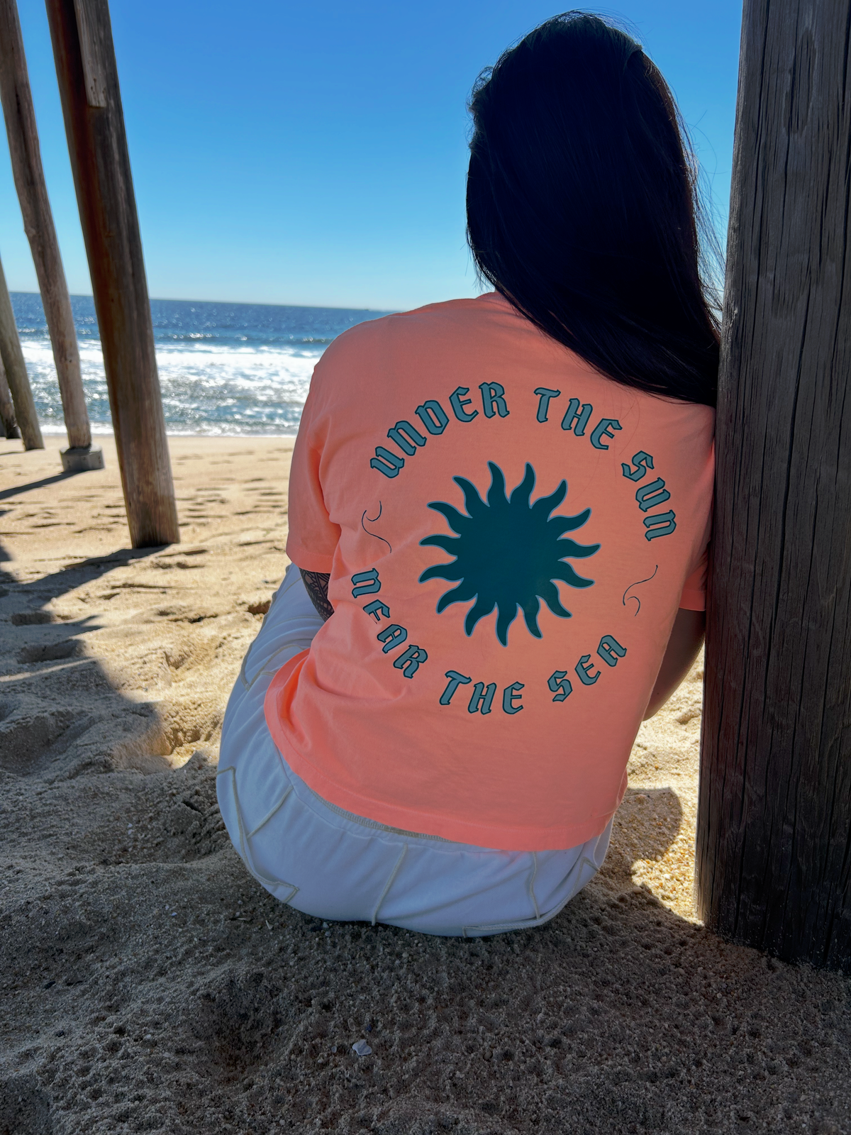 Under The Sun Near The Sea Cropped Tee
