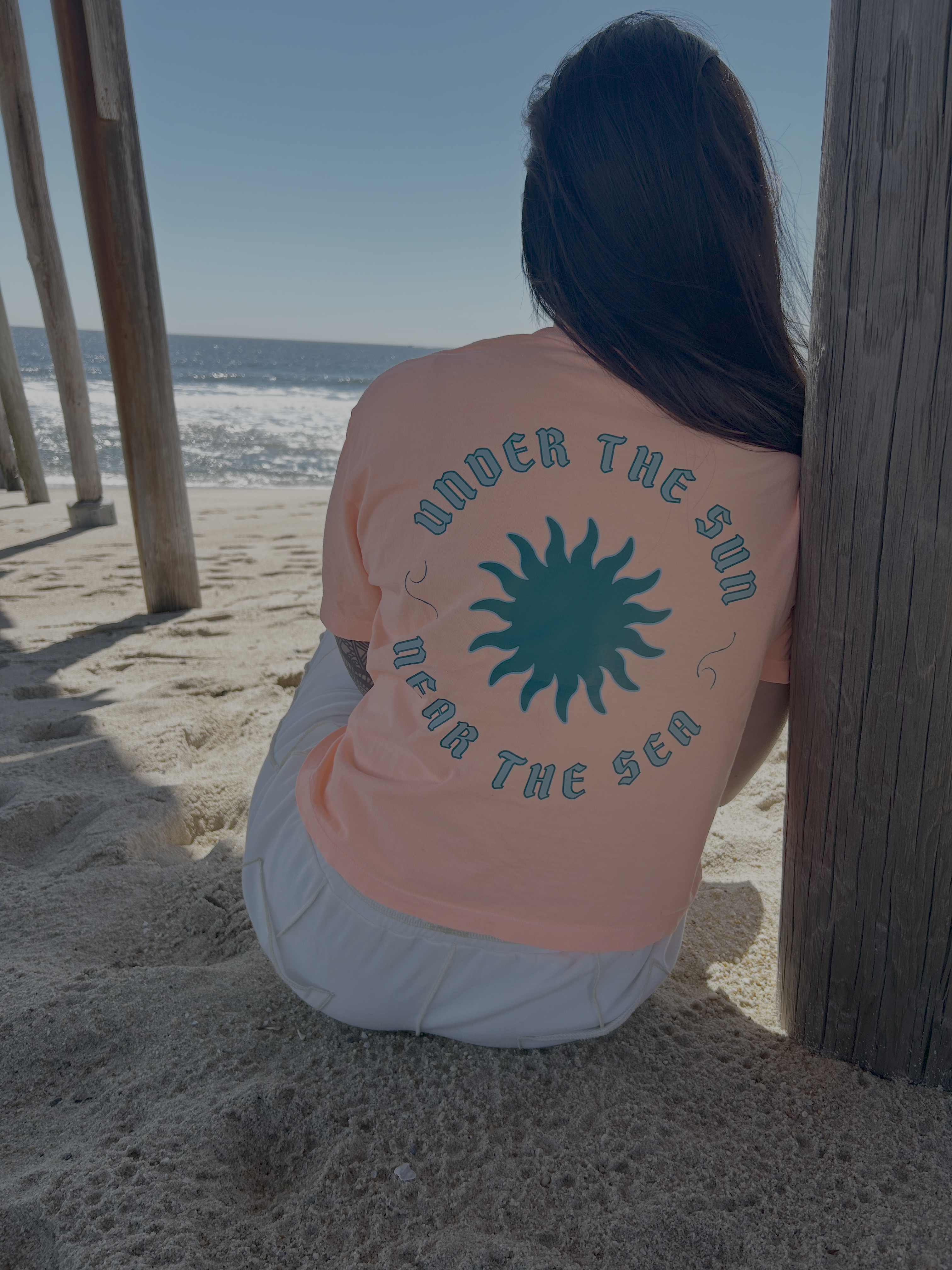 Under The Sun Near The Sea Cropped Tee