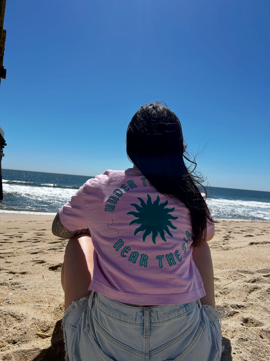 Under The Sun Near The Sea Cropped Tee