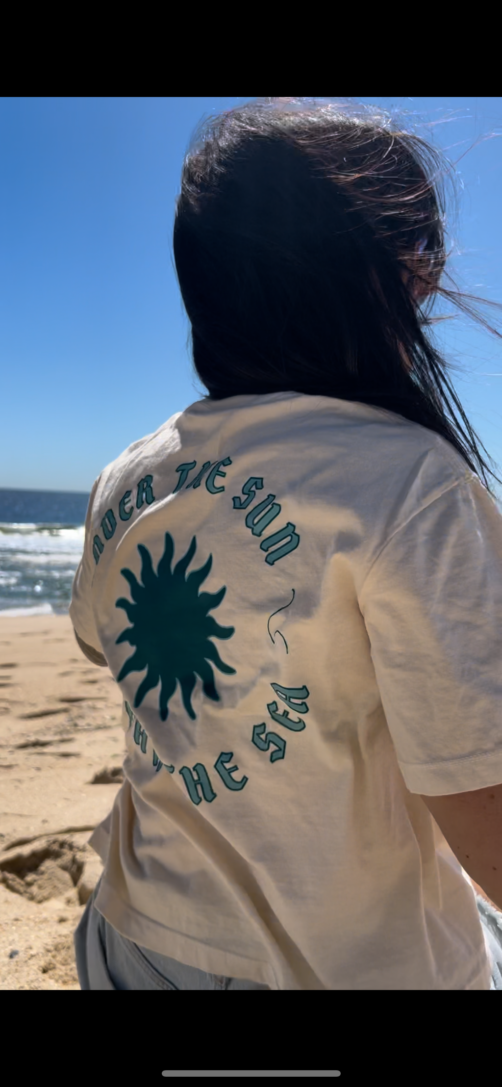 Under The Sun Near The Sea Cropped Tee