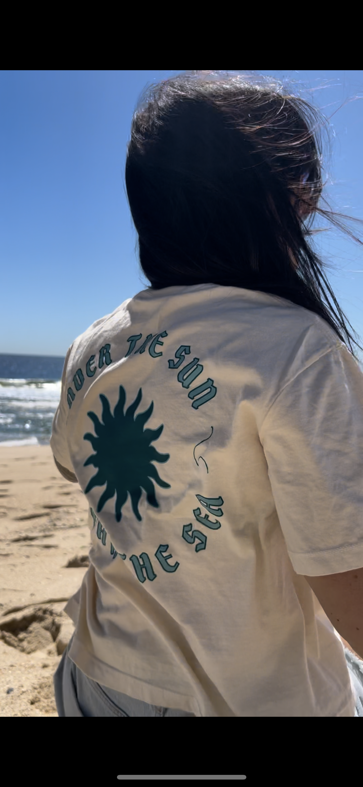 Under The Sun Near The Sea Cropped Tee