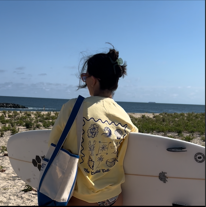 Coastal Collage Crewneck